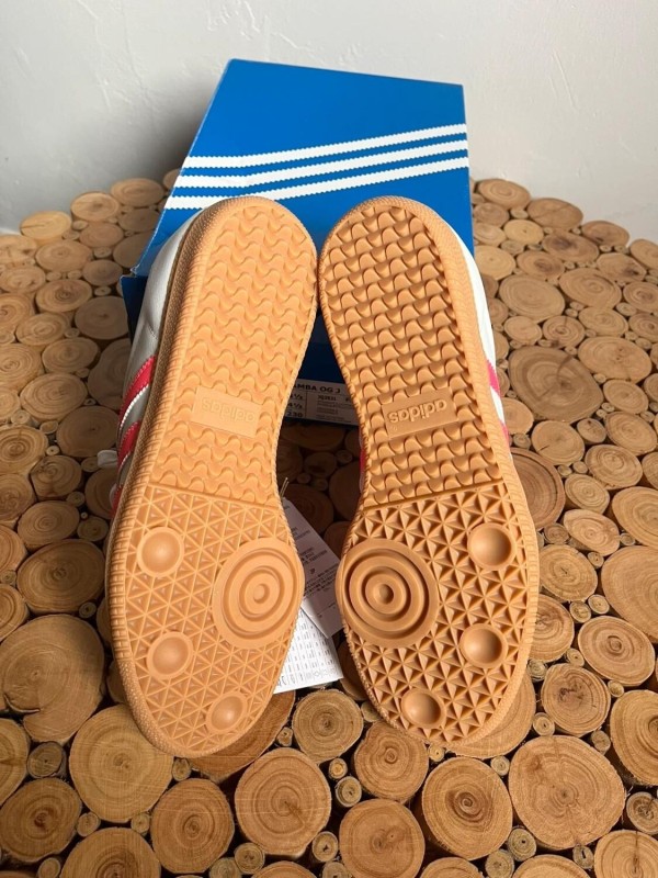 Adidas samba OG blanche et rose 2