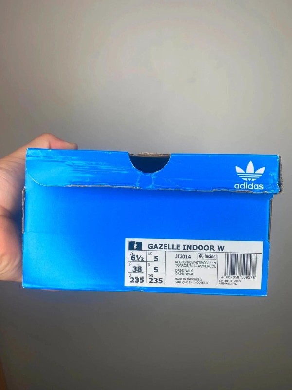 Adidas gazelle indoor rose tone collegiate green taille 38 2