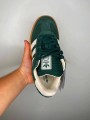 Adidas originals samba xlg trainers in dark green and white