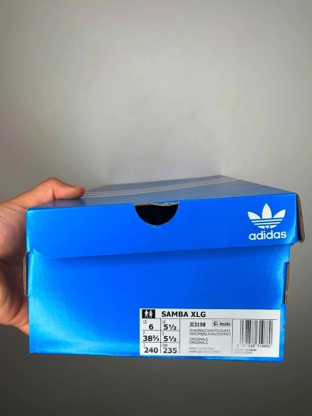 Adidas originals samba xlg trainers in dark green and white