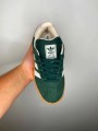 Adidas originals samba XLG Trainers in dark green and white