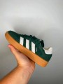 Adidas originals samba XLG Trainers in dark green and white