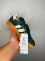Adidas originals samba XLG Trainers in dark green and white