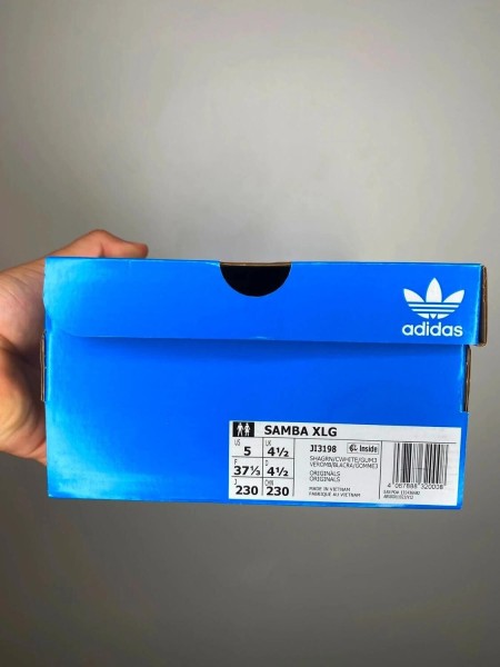Adidas originals samba XLG Trainers in dark green and white