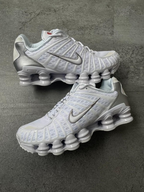 Nike Shox TL White Silver