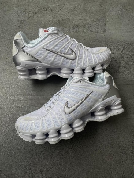 Nike Shox TL White Silver