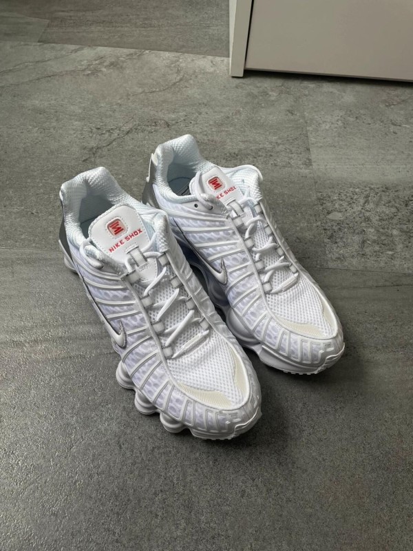 Nike Shox TL White Silver 2