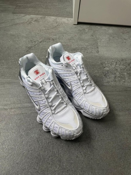 Nike Shox TL White Silver