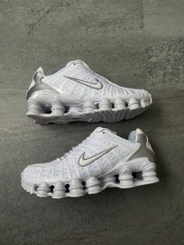 Nike Shox TL White Silver 2