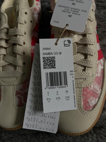 adidas Samba OG Liberty London Better Scarlet Rouge Rose 38 Etat Neuf