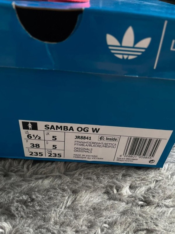 adidas Samba OG Liberty London Better Scarlet Rouge Rose 38 Etat Neuf 2