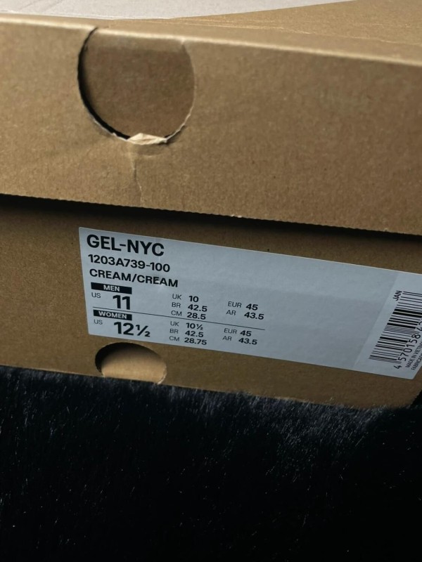 Asics Gel Nyc Cream Cloud Grey 45 Neuf 2