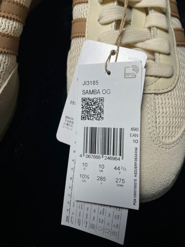 adidas samba OG Cream White Cardboard Taille 44 2/3 Neuf 2
