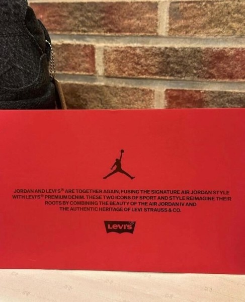 Jordan 4 Retro Levi's Black (GS)