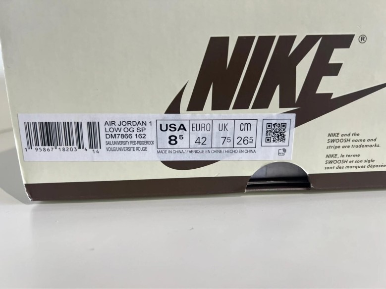 Nike Air Jordan 1 low Travis Scott Reverse Mocha