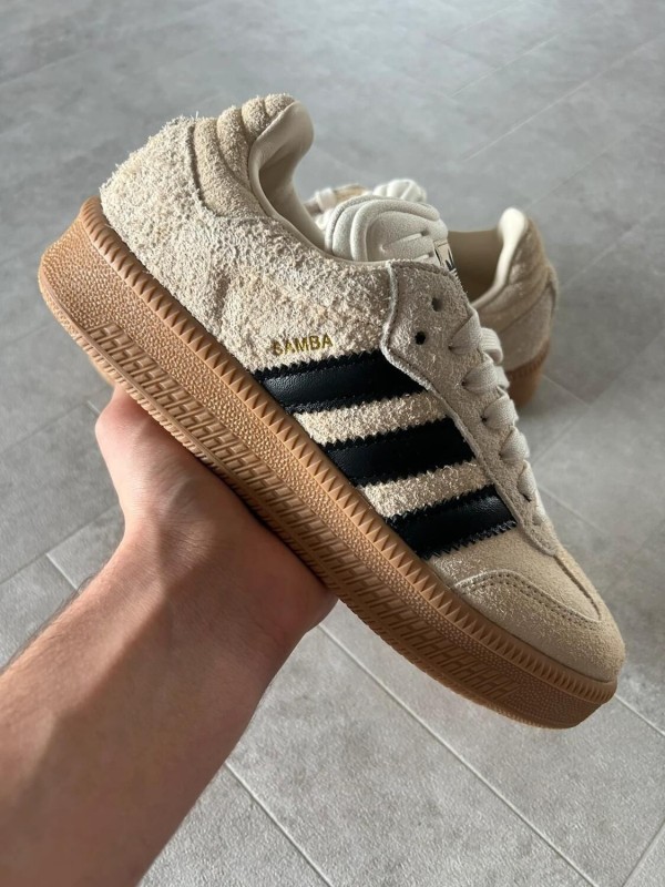 adidas samba xlg cardboard cream off white core black 2