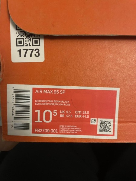 Air Max 95 corteiz pink