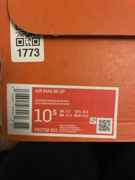 Air Max 95 corteiz pink