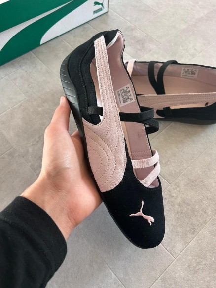 Puma speedcat ballet black pink white mauve