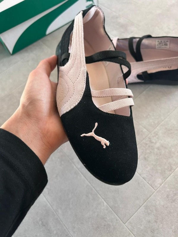 Puma speedcat ballet black pink white mauve 2