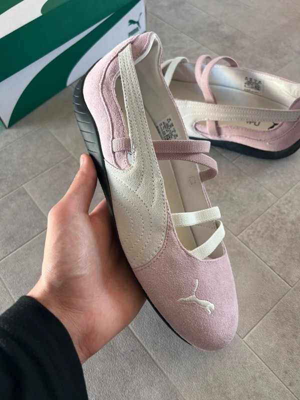 Puma speedcat ballet white pink mauve black 2