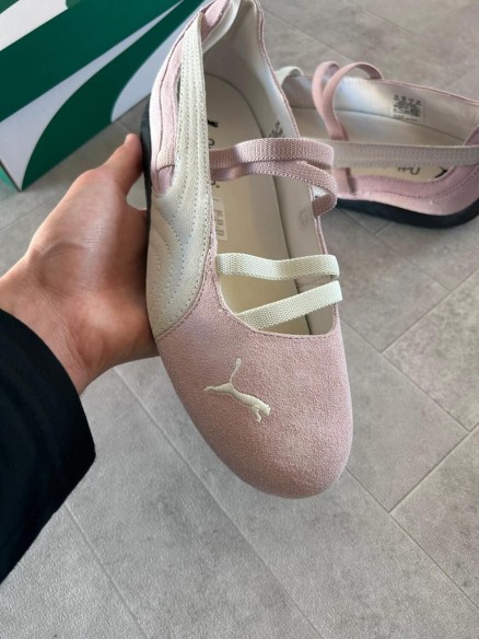 Puma speedcat ballet white pink mauve black