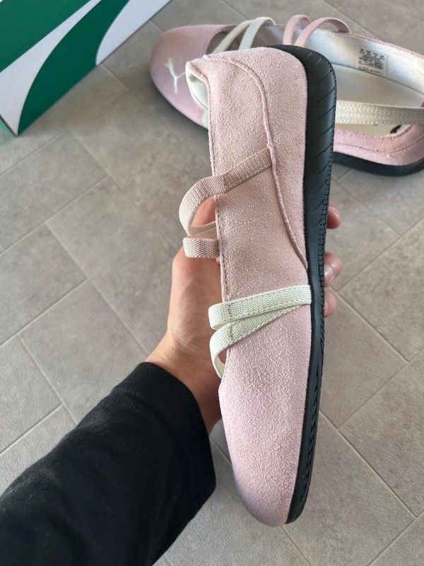 Puma speedcat ballet white pink mauve black 2