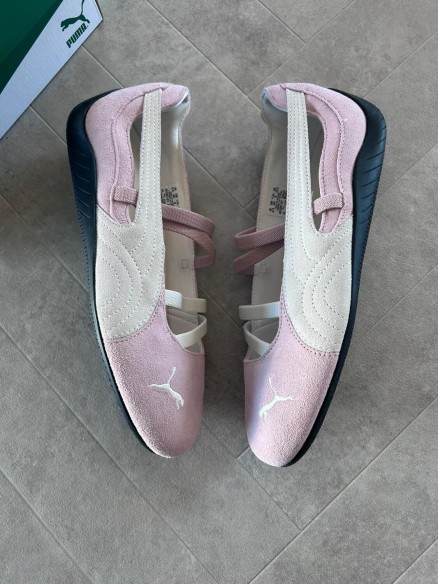 Puma speedcat ballet white pink mauve black