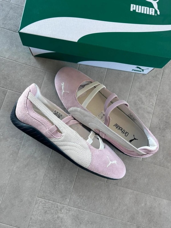 Puma speedcat ballet white pink mauve black 2