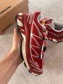 Salomon xt6 red lava falls white silver strawberry - 39 1/3