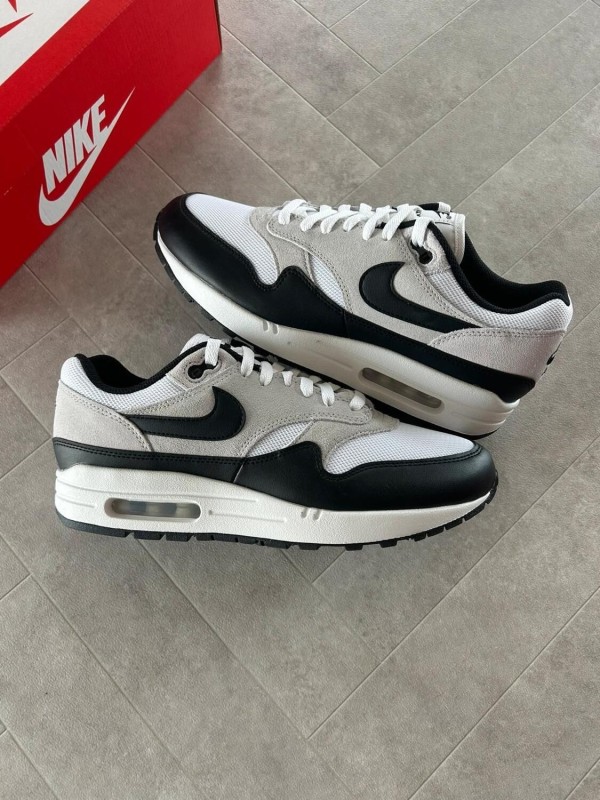 Nike air max 1 essential black pure platinum white grey