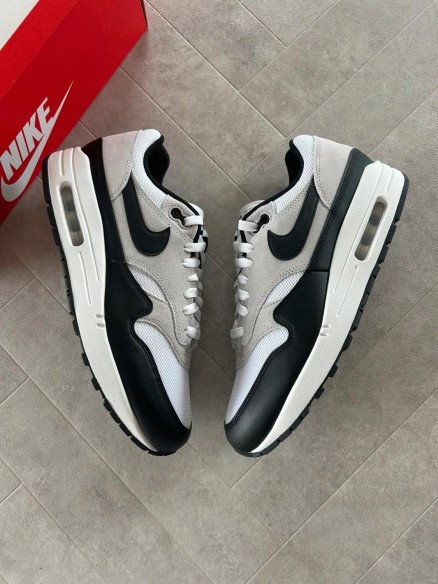 Nike air max 1 essential black pure platinum white grey