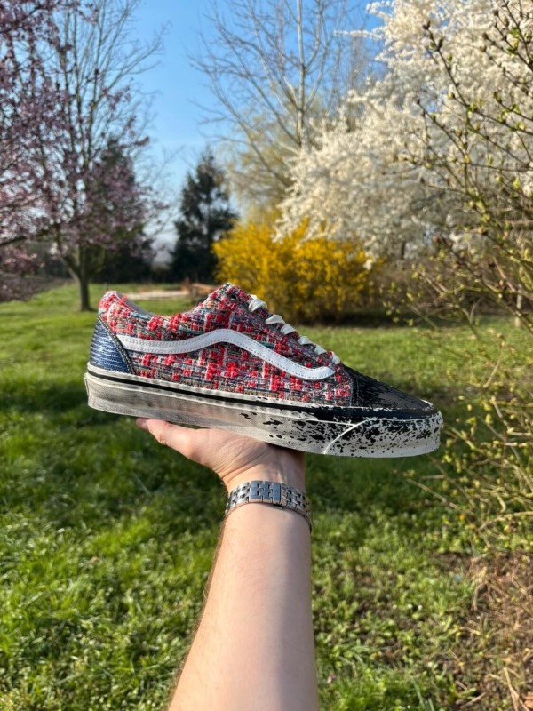Vans Old Skool Premium Charms Red Black - Taille 46