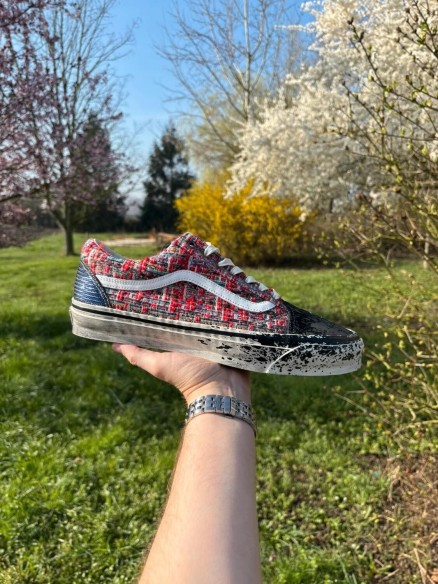 Vans Old Skool Premium Charms Red Black - Taille 46