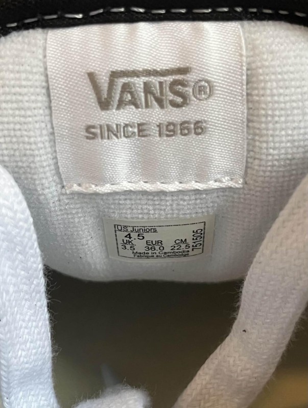 vans knu skool blanc et noir taille 36 2