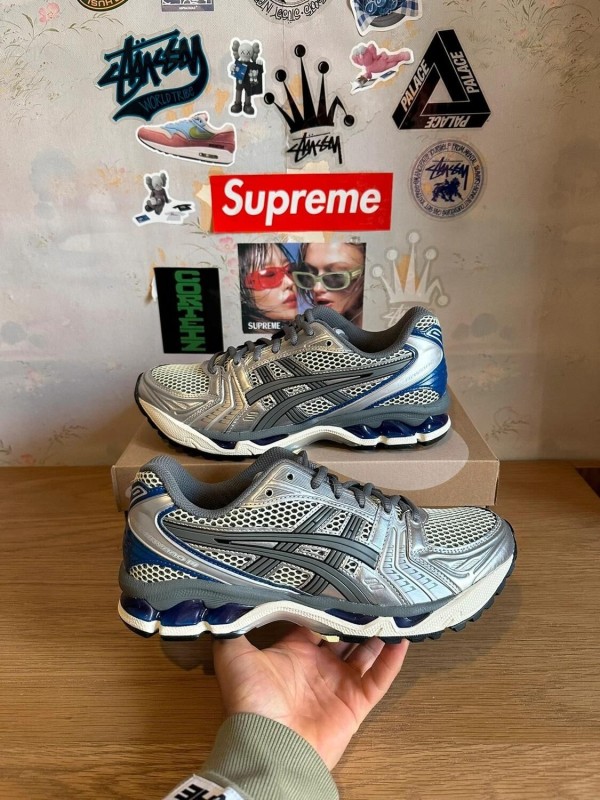 Asics Kayano 14 silver blue