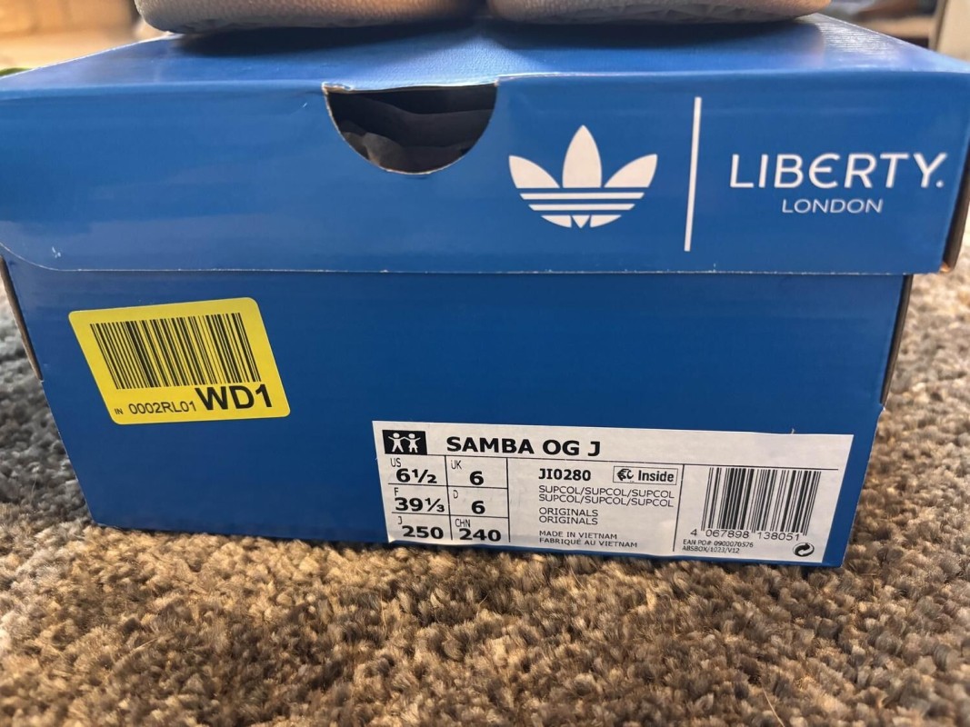 Adidas samba og liberty london - taille 39 1/3 2