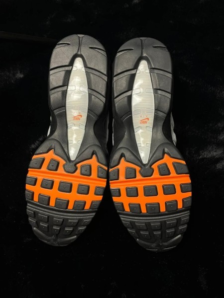 Nike air max 95 wolf grey safety orange pure platinum taille 46 neuf