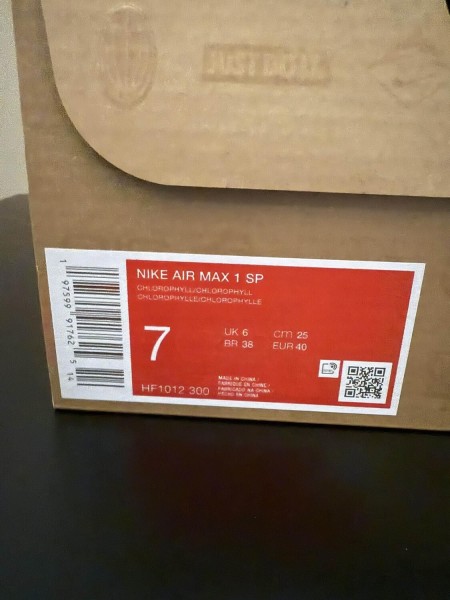 Nike air Max 1 Patta chlorophyll