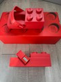 Sabot Crocs Lego brick red