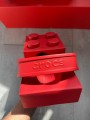 Sabot Crocs Lego brick red