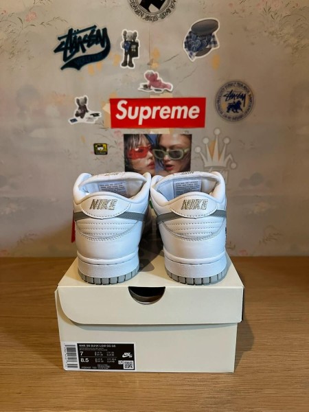 Nike dunk low supreme 94 white / blanc