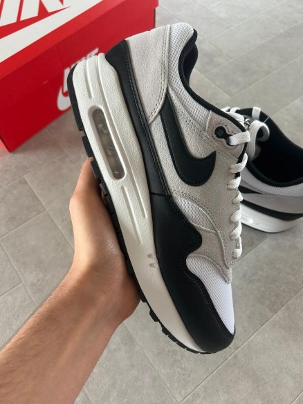 Nike air max 1 essential black pure platinum white grey