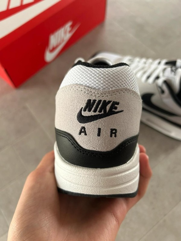 Nike air max 1 essential black pure platinum white grey 2