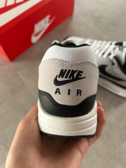 Nike air max 1 essential black pure platinum white grey
