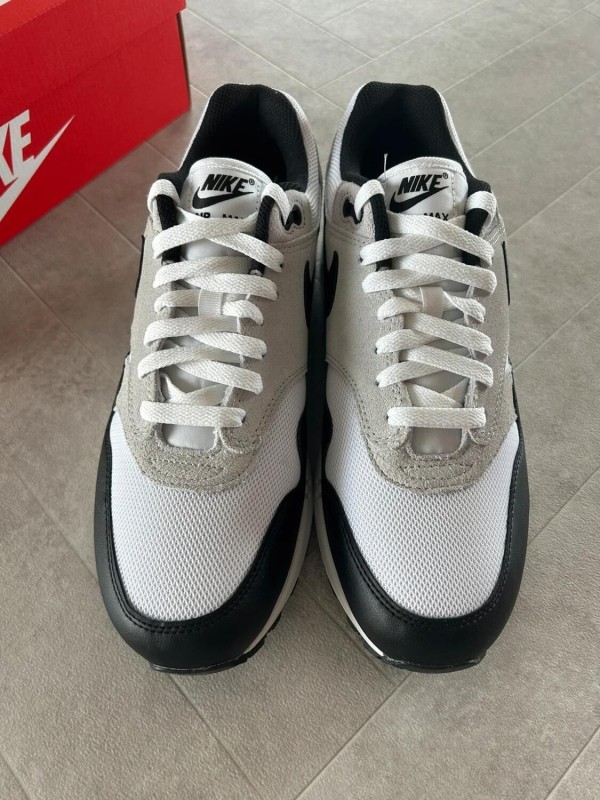 Nike air max 1 essential black pure platinum white grey 2