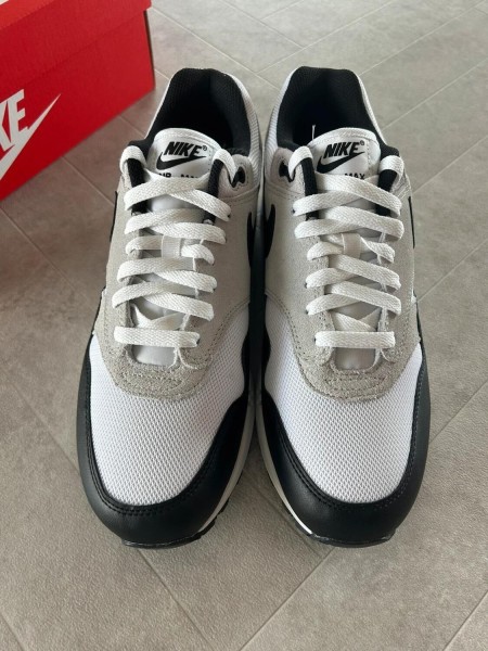 Nike air max 1 essential black pure platinum white grey