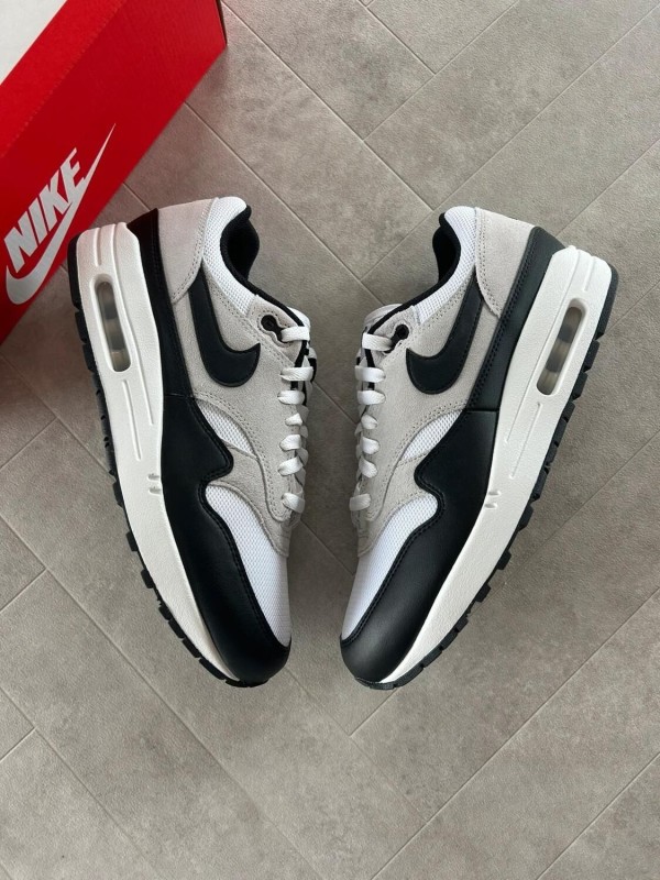 Nike air max 1 essential black pure platinum white grey 2