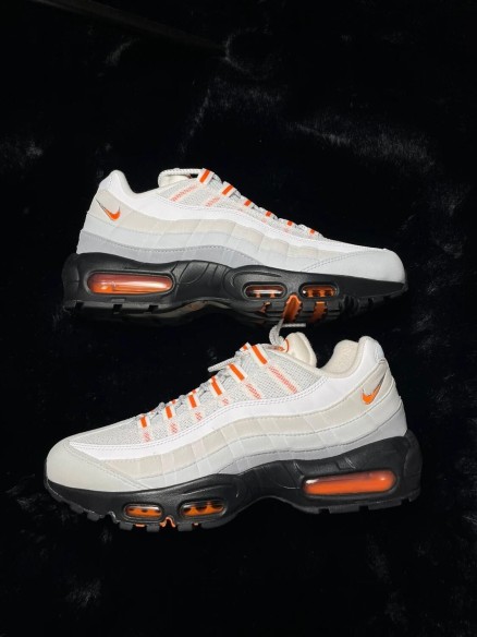 Nike air max 95 wolf grey safety orange pure platinum taille 43 neuf