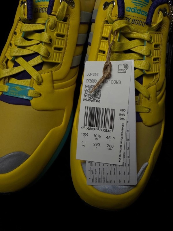 Adidas ZX 8000 Consortium Yellow blue glow - taille 45 1/3 2